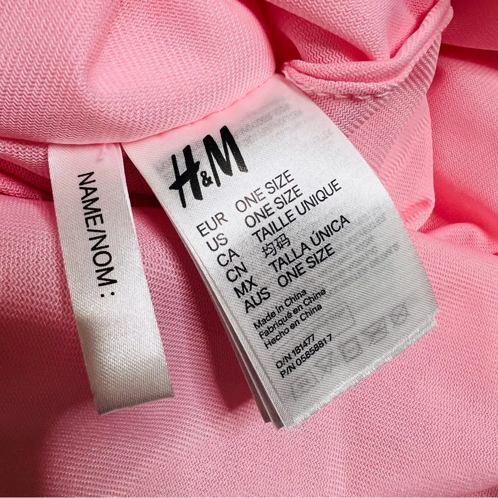 H&M Kids Pink Plush Lion Hat OS Halloween/ Play Dress Up Costume